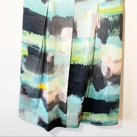 Lela Rose Water Color Abstract Sheath Dress Women’s Size 10 Spring Wedding Silk - Picture 6 of 11